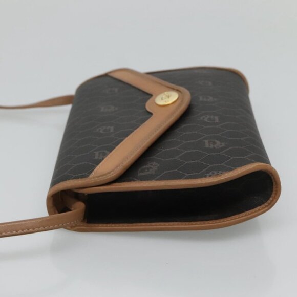 Christian Dior Honeycomb Canvas Shoulder Bag PVC Black - Picture 5 of 16